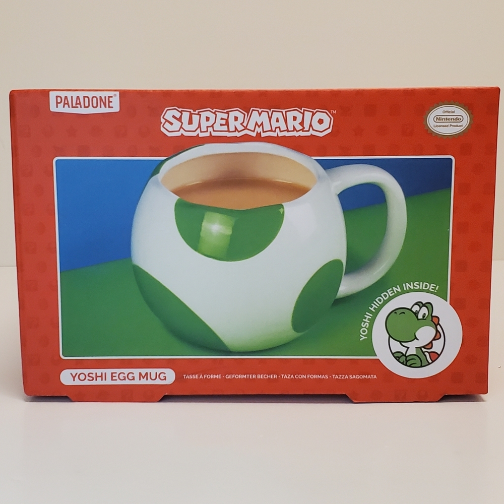 Nintendo Super Mario Paladone Yoshi Coffee Egg Mug NEW Hidden Yoshi